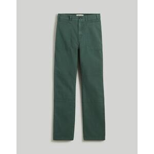 Madewell Women’s 90s Straight Utility Pant in Garment-Dyed Canvas Old Spruce 27P